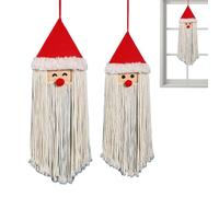 Genérico Artisan Macrame Tapestry - Holiday Wall Hanging for Celebration | Cotton Fibers with Decorative Weave, Boho Style Accent, Woven Tapestry for Home Office Bedroom Dorm Nursery Backdrop Event