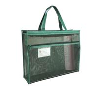Generico Artístico de malla - Organizador A3, almacenamiento de artes, transparente con cremallera, para póster | Bolsas de suministros de arte de malla 17 x 13 Uso, verde, riferimento alla