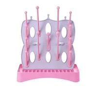 Genérico Asciugabiberon per Bottiglie - 17x30 cm Organizer con 16 Ganci - Asciugatore da Banco per Biberon - per Tettarelle Spazzole Pompette Viaggi Asilo Casa Cucina