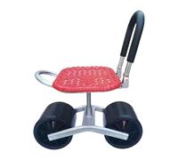 Genérico Asiento de Jardín con Ruedas,Asiento de Jardín con Ruedas,Silla de jardín giratoria de Altura Ajustable | Patinete de jardín, asa de dirección, Asientos de jardinería para Personas Mayores