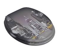 Genérico Asiento Inodoro Tapas 2 uds MDF Nueva York,Bricolaje,Fontanería,Piezas y Herramientas para componentes de fontanería,Accesorios de baño y bidé,Asientos de inodoros y bidés-275915