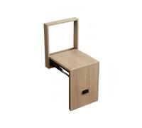 Genérico Asiento Plegable for Pasillo,Banco de Zapatos Plegable ultradelgado,Taburete for Cambiar Zapatos de fácil instalación,Silla montada en la Pared for Espacios pequeños(Wood)