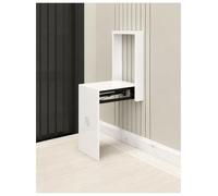 Genérico Asiento Plegable para Espacios Estrechos, Silla Abatible 28 × 6 × 42 cm, Taburete para Cambiar Zapatos en Entrada, Detrás de Puerta, Zapatero, Probador y Pasillo(Milk)