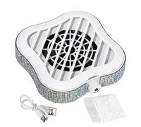 Genérico Aspirador De Polvo De Uñas | Herramienta de Limpieza Potente y Silenciosa,Colector de Polvo para Uñas con Succión Ajustable y 10 Filtros,para Salón, Escritorio, Mesa, Manicura y