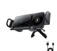 Genérico Asweetty Car Mount, Asweetty Phone Stand for Foldable Screens, 2 in 1 Wireless Fast Charging Phone Holder, Auto-Clamp, One-Button Rotation (Black)