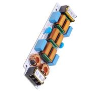 Genérico Atenuador de Filtro de interferencia electromagnética de 4 etapas para electrónica Sensible con Capacidad de Carga de 6/10 A Amplificadores de Auriculares Filtro de Ruido