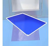 Genérico atrapa Polvo casa 30 Capas por Estera Tapete Adhesivo 60 90 115 CM de Longitud/Alfombrilla pegajoso desechable para Piso, despegar y Pegar/Almohadillas(Blue 30 Sheets,W 45 CM L 90 CM)