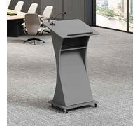 Genérico Atril de Madera Elegante para Iglesias y escuelas - Soporte móvil de pie con Ruedas seminarios, Eventos, oratoria y conferencias (A3)