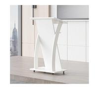 Genérico Atril de Madera Maciza de Primera Calidad - Soporte Alto de pie para presentaciones en aulas, oficinas, Salas de conferencias y auditorios - Elegante diseño Gris, Ideal para oratoria y Prese