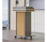 Genérico Atril de Madera para Iglesias, escuelas y oficinas: Atril de fácil Montaje, Altura Ajustable, Soporte de presentación Duradero para Eventos y discursos.