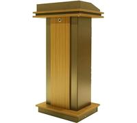 Genérico Atril de Madera, Sencillo Soporte para discursos, estación de Trabajo improvisada, Ideal para reuniones Escolares y de Empresa, diseño de Madera Resistente, portátil y fácil de Usar.