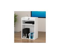 Genérico Atril de Madera Tipo podio - Púlpito Multifuncional de pie para Iglesia, Aula, Conferencia, Boda - Escritorio móvil Moderno (Blanco, Modelo básico)