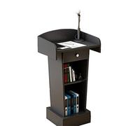 Genérico Atril metálico Curvo Ajustable - Soporte portátil para conferencias, Iglesias, discursos y presentaciones - Atril Profesional para Eventos, aulas y Uso con Ordenador