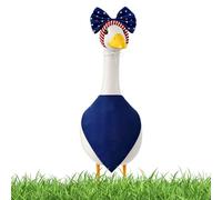 Genérico Atuendos Para Ganso De Porche | Decoración Del 250 Aniversario - Kit Bandana y Diadema para Estatua Ganso 43 y 58 cm - Exterior Jardín Patio Patio Trasero Jardín Terraza