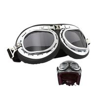 Genérico Atv Goggles - Vintage Motorcycle Riding Glasses for Pilot | Motorcycle Goggless Over Glasses with Adjustable Straps, Motocross Goggles for Adults