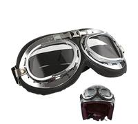 Genérico Atv Goggles - Vintage Motorcycle Riding Glasses for Pilot | Motorcycle Goggless Over Glasses with Adjustable Straps, Motocross Goggles for Adults