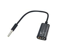 Genérico Audio Splitter - 3.5mm Audio Cable Splitter | Headset Adapter Double Jack Stereo Game Movie Accessories For Game Headsets Tablets Smartphones Notebooks