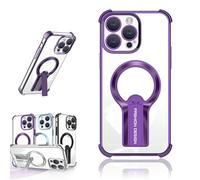 Genérico Auraedge Kickstand Case, AuraEdge Magnetic Kickstand Case, Anti-Fall Transparent Bracket Cases. for iPhone 12 13 14 15 16 Pro MAX/Plus (16 Pro,A)