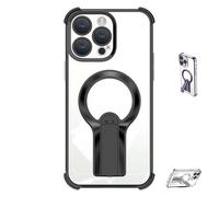 Genérico Auraedge Kickstand Case, Auraedge Magnetic Kickstand Case, Four Corners Airbag Protection, for iPhone 12, 13, 14, 15, 16 Pro MAX/Plus (Black,13)