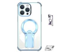 Genérico Auraedge Kickstand Case, Auraedge Magnetic Kickstand Case, Four Corners Airbag Protection, for iPhone 12, 13, 14, 15, 16 Pro MAX/Plus (Blue,16Plus)