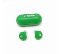 Genérico Auricular Botón Bluetooth Real Betis - Inalámbrico, Compacto, Ideal para el Deporte y con Acabado Oficial del Real Betis Balompié