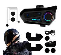 Genérico Auricular para Casco - Auriculares Impermeables para Motocicleta, Media Cara Completa | Dispositivo De Sonido Estéreo Integrado Externo Paraa Montar Comunicación Música Seguridad Comodidad V