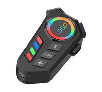 Genérico Auricular para Casco,De Comunicación para Motocicletas | Auricular Impermeable con Luz Colorida Cancelación De Ruido Y Asistente De Voz para Moto Y Motos De Nieve