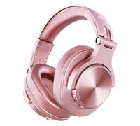 Genérico Auriculares A70 Fusion con Cable + inalámbricos Bluetooth 5,2, for teléfono micrófono sobre la Oreja, Auriculares de Estudio for DJ, grabación(Rose Gold)