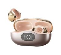 Generico Auriculares abiertos auriculares con asiento y percepción ambiental segura | Ideal para deportes, correr y ciclismo | Luz, inalámbrico, con micrófono y duración de la batería larga