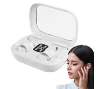 Genérico Auriculares Clip,2 en 1 con Clip Intrauriculares Inalámbricos Tecnología 5.4 - Resistentes al Agua Deportivos con Pantalla LED y Autonomía Prolongada para Entrenamientos Reuniones y