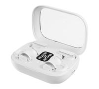 Genérico Auriculares Clip - Audífonos Inalámbricos 2 en 1 con Sujeción para Oídos | Resistentes al Agua Deportivos con Pantalla LED y Autonomía Prolongada para Entrenamientos Reuniones y