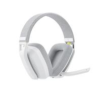 Genérico Auriculares con micrófono for Juegos Bluetooth BW06 de 2,4 GHz, for Auriculares inalámbricos for PC PS5 PS4(White)