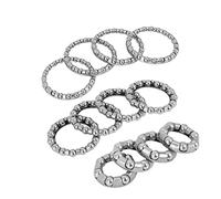 Genérico Auriculares de Bicicletas Acero 7 9 15 20 22 Bolas Eje de Bicicleta Marco DE Bola DE Rueda DE RODAMIENTO DE RODAMIENTO Reemplazo de reemplazo. Reemplazo(12pcs 36.5mm)