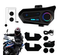 Genérico Auriculares De Comunicación para Motocicleta - Altavoz Inalámbrico IPX6 Resistente Al Agua - De Comunicación para Exteriores Carga Tipo C, para Mujeres Y Hombres