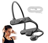 Generico Auriculares de conducción ósea - Auricular deportivo, auriculares inalámbricos impermeables | Auriculares abiertos, auriculares de bicicleta para entrenamientos al aire libre seguros, audio