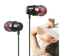 Generico Auriculares De Metal, Auriculares Con Cable De 1.2 M | Material Metálico Con Aislamiento Acústico 10G, Controlador Cableado Profesional En Auriculares Con Bajos Pesados Para Una Experiencia
