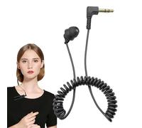 Generico Auriculares de un solo lado con cable de resorte para dormir con conector de 3,5 mm | Cable mono con cable para dormir lateral | Ultra-Soft Silicona Tips For Comfortable Wear | Receptor