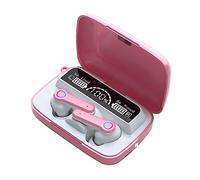 Genérico Auriculares inalámbricos AI-008-B, Auriculares Bluetooth 5.3 Micrófono HiFi Estéreo Pantalla LED, Reducción de Ruido, Control táctil, IPX7 Impermeable Cascos Rosa