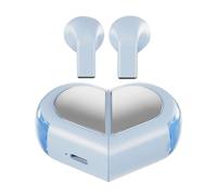 Genérico Auriculares Inalámbricos - Cascos Deportivos En Forma De Corazón,Mini Auriculares Portátiles Y Estilosos con Sonido De Alta Fidelidad para Viajar Correr Hacer Deporte Conducir IR En Bici