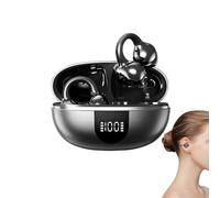 Genérico Auriculares Inalámbricos De Oído Abierto Auriculares Inalámbricos | Auriculares De Clip Desplazamiento, ciclismo, senderismo, viaje, yoga, meditación, fitness, ejercicio y entre
