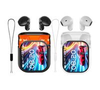 Genérico Auriculares Ne20, Auriculares de Traducción Ne20, Bluetooth 5.4, Pantalla Led, Traductor Bidireccional de 140 Idiomas, Inalámbricos E Impermeables para Oficina, Deportes(2pcs)