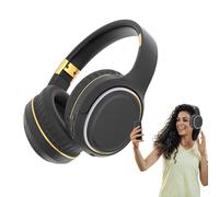 Genérico Auriculares Over Ear - Auriculares Inalámbricos Multiuso - Cascos Plegables con Luz LED Y Grave Estéreo para Juegos Viajes Dormir Conciertos Gimnasio Cortar Césped