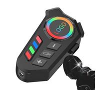 Genérico Auriculares para Motocicleta - De Comunicación para Cascos - Auriculares con Asistente De Voz, Luz Colorida, Impermeable, Cancelación De Ruido para Actividades Exteriores, Esquí, Motonieve,