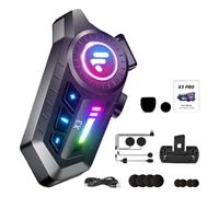 Genérico Auriculares para Motocicleta | Inalámbrico De Doble Altavoz para Casco,Audífonos Inteligentes para Ciclismo,para Motocicleta Moto De Campo Motonieve Uso Diario Y Viajes