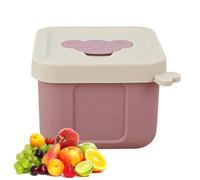 Genérico Auslaufsichere Saucen Box Mit Deckel - Wiederverwendbarer Silikon Dip Behälter | Tragbare Gewürz Aufbewahrungsdose | Reise Lunch Dressing Eisform Für Schule Picknick Wandern Party Küche