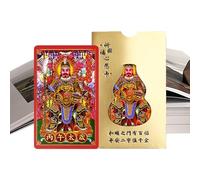 Genérico Auspicious TaiSui, Horse Blessing Card, 3.7x2.3 Inches with Meaning, Fortune Charm Paper, Spiritual Card with Traditional Style, Keepsake for Prosperity Celebration