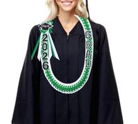 Genérico Authentic Graduation Lei, Woven Collectible Necklace, Class of 2026 Ribbon Grad Lei, Lightweight Sturdy Handmade, for Boys Girls Teens Bachelor University Party Ceremony Photography Use
