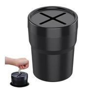 Genérico Auto Cupholder Trash Bin - Compact Portable Garbage Holder With Lid | Car Interior Storage Container For Trash, Cards, Pens, Multipurpose Organizer For Daily Driving