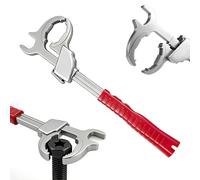 Genérico Auto Grip Wrench, Self Adjust Tool, 12.6x3.6in C Shape 86mm Wide Jaw Opening with Self Tightening Mechanism, Heavy Duty Steel Repair Tool, Precision Fixture Control Design, Home HVAC Use