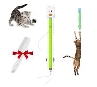 Genérico Auto Motion Flying Rope Cat Toy - from Lazy to Crazy, Wall Mounted Electric Cat Toys Interactive, Rope Cat Toys for Indoor Cats, Hands-Free Exercise and Boredom Relief (White)